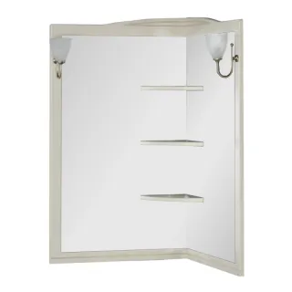 Зеркало угловое Aquanet Луис 167653 70 см бежевый